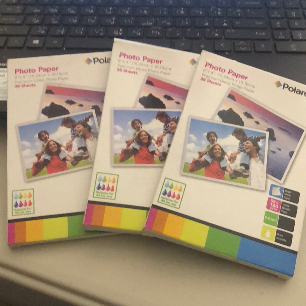 Lot of 3 photo paper Polaroid Gloss Premium